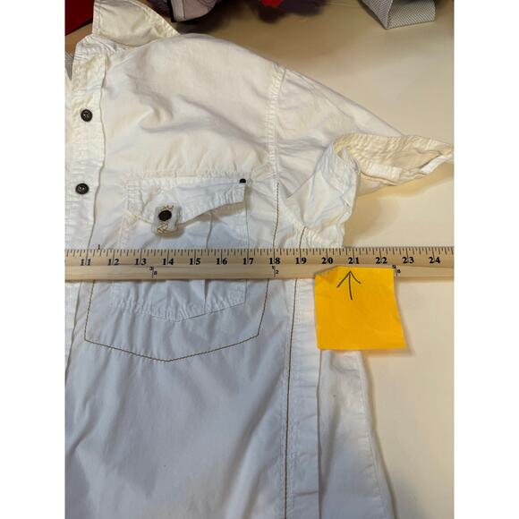 YAR X Ray Men’s White Utility Button Up Shirt XL – Streetwear Minimalist Core - Picture 6 of 10